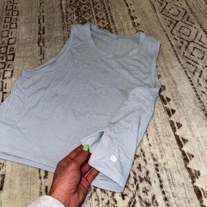 lululemon athletica Light Blue Tank Top